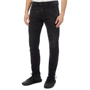 DIESEL MEN'S BLACK REGULAR SLIM CARROT JEANS 32